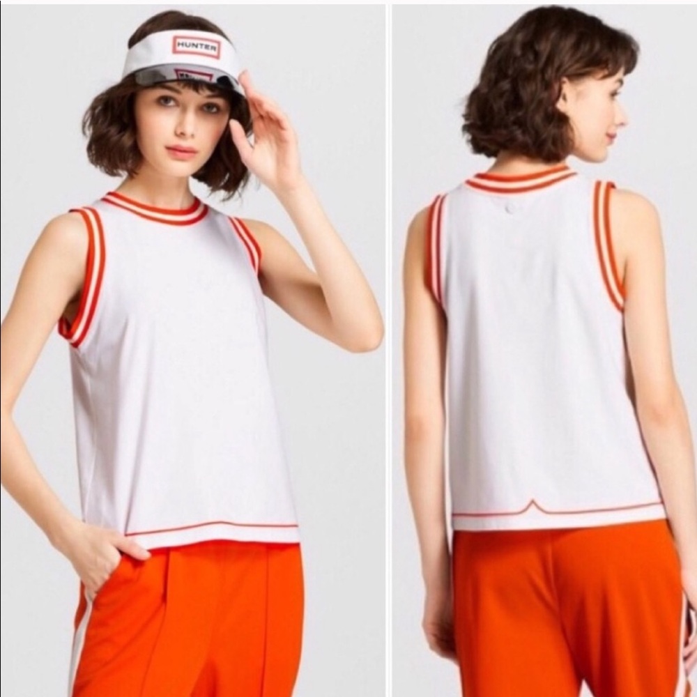 NWT Hunter For Target Sleeveless White Top Size L